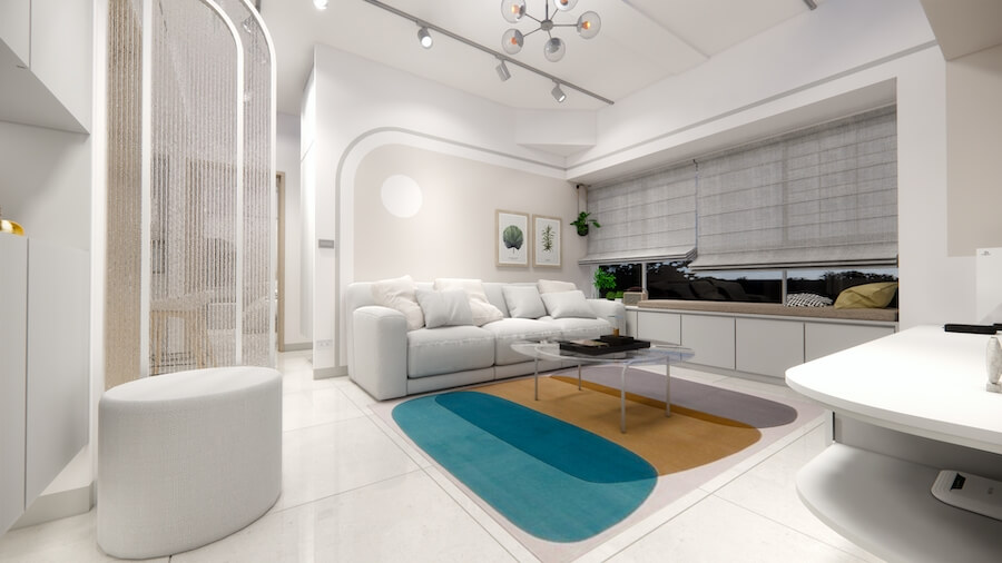 台北室內設計｜極簡曲線｜虹橋設計RB Design