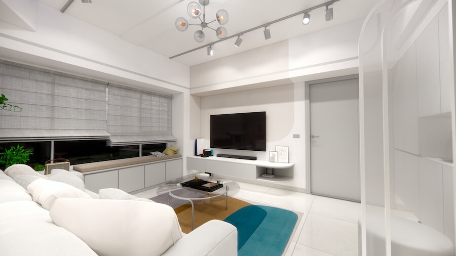 台北室內設計｜極簡曲線｜虹橋設計RB Design