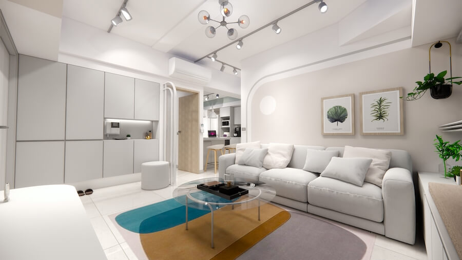 台北室內設計｜極簡曲線｜虹橋設計RB Design