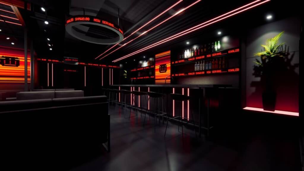 未來風｜賽博龐克風｜商業空間｜西西里酒吧｜虹橋設計室內裝修-01