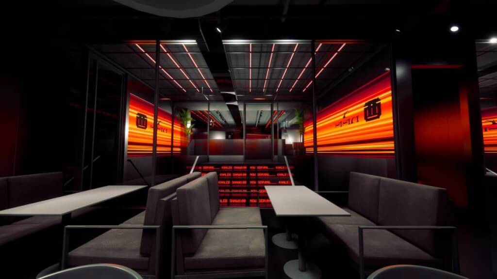 未來風｜賽博龐克風｜商業空間｜西西里酒吧｜虹橋設計室內裝修-06