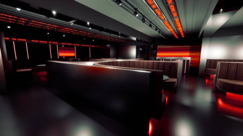 未來風｜賽博龐克風｜商業空間｜西西里酒吧｜虹橋設計室內裝修-08